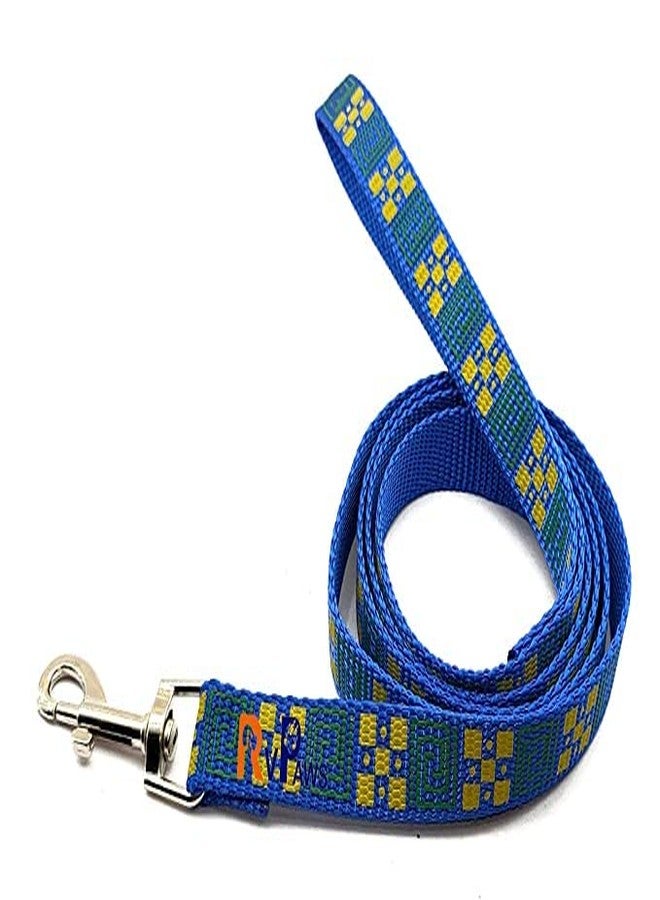 Pups&Pets 15 MM Puppy Collar and Leash Set - Puppy Printed Adjustable Nylon Collar with Leash for Cat and Puppy, Quick Release and Breathable Collar with Bell for Puppies, Dog & Cat (Blue) - Image 3